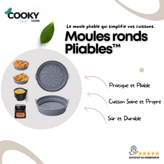 AirFlex™ - Moules Ronds Pliables pour Air Fryer